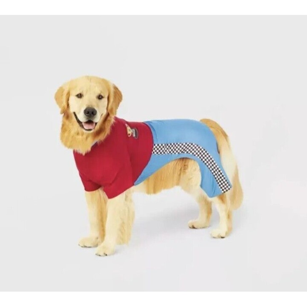 PET RACE CAR DRIVER Costume Jumpsuit Hyde and EEK Dog Size‎ Medium NEW